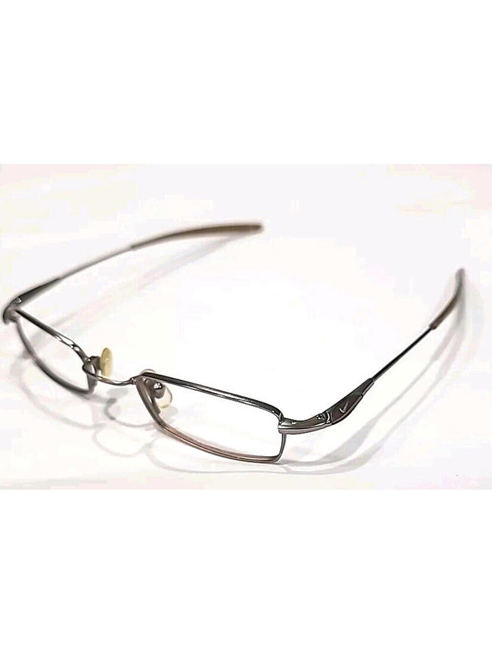 NIKE 4611 220 Kids Gunmetal Brown Rectangle Eyeglasses Frame 44-19 135